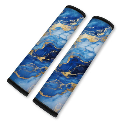 2Pcs Soft Auto Seat Belt Cover Pad Neon Galaxy Sea Turtle Print Colorful Car Seatbelt Shoulder Cushion for Comfortable Driving, Compatible with All Cars' Seatbelt and Backpack Straps