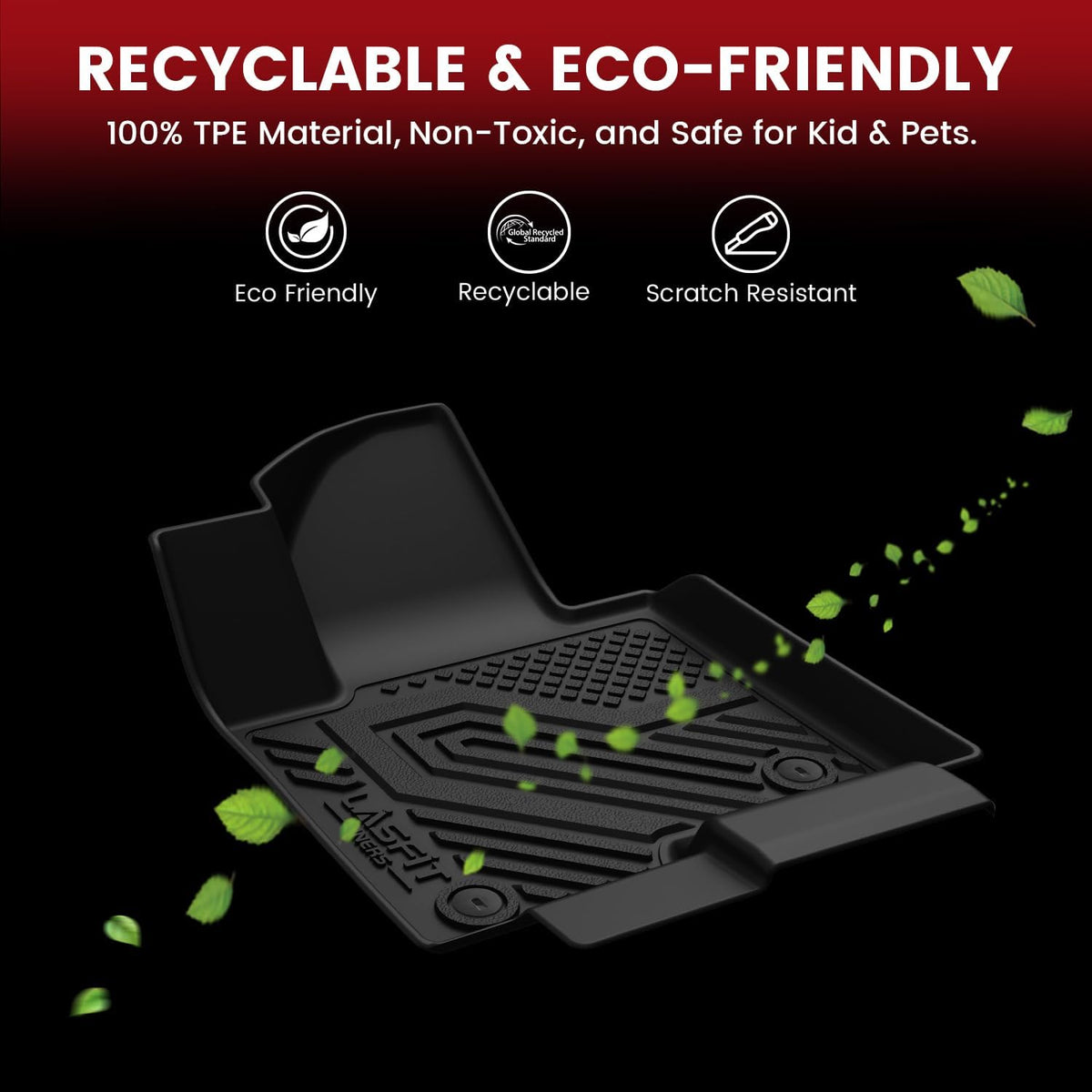 LASFIT Floor Mats for Chevy Equinox/GMC Terrain 2026 2025 2027(Gas Only)