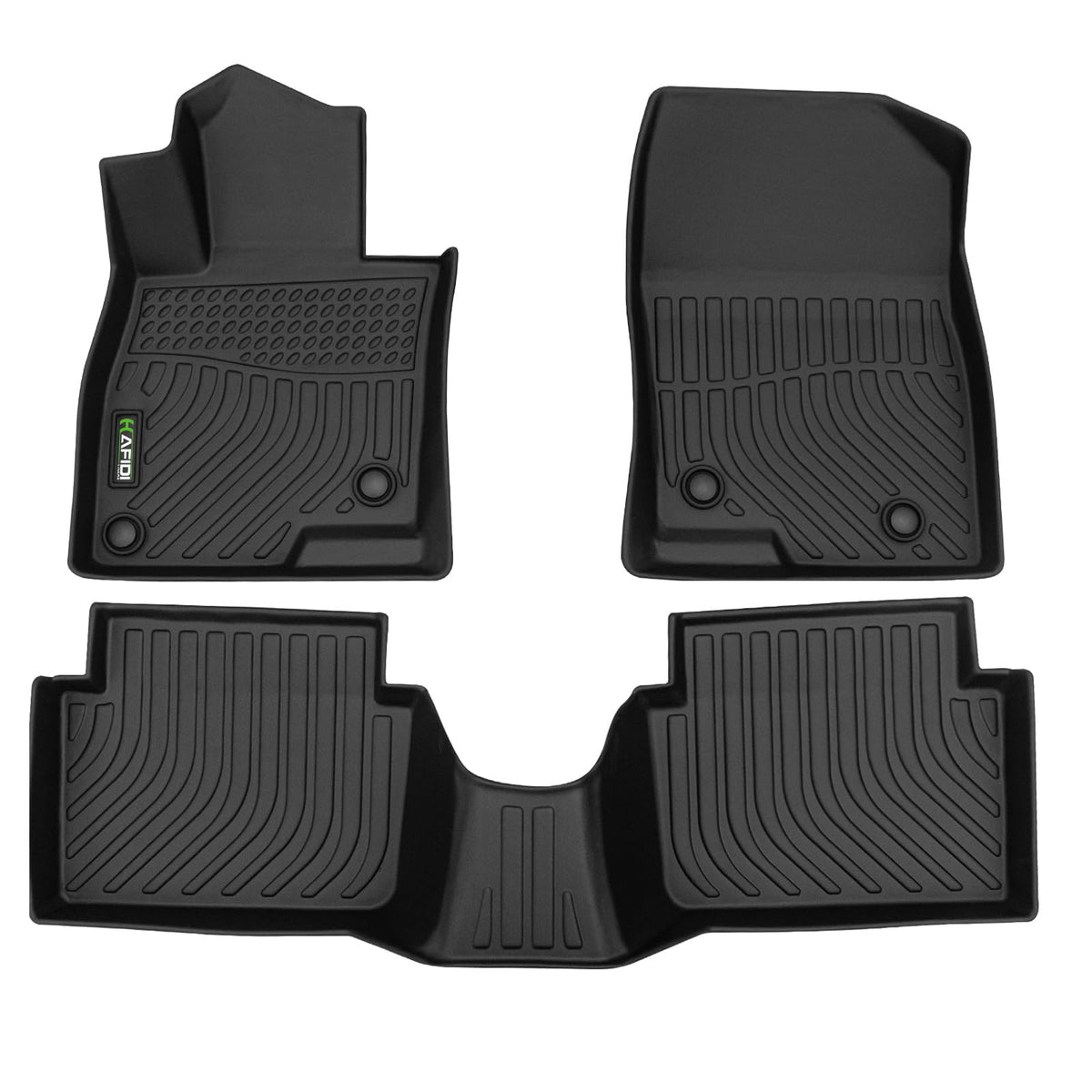 Floor Mats Custom for Toyota Corolla 2009-2013 All Weather Protection TPE Heavy Duty Non-Slip Automotive Floor Liners Fits Front& 2nd Row Full Set Accessories, Black