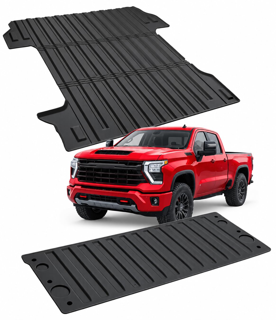 Car Floor Mats for Toyota Prius 2010-2015, 4PCS TPE Car Mats & Trunk Liner