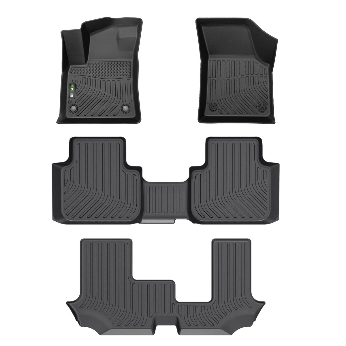 HAFIDI® Floor Mats & Cargo Liner Set Fit for 2023-2027 Kia NIRO & NIRO Hybrid (Not for NIRO EV &NIRO PHEV) All Weather Protection TPE Anti-Slip Floor Liners Custom Accessories -Black