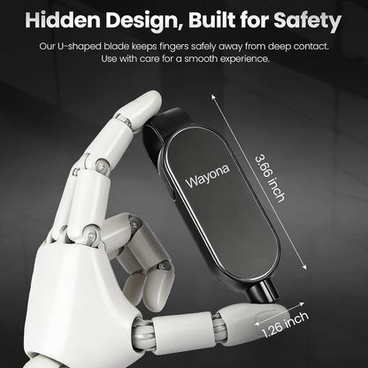 Wayona 2PCS Car Safety Emergency Tool, 2-in-1 Window Breaker & Seatbelt Cutter with Visor Clip, Automotive Escape & Rescue Glass Breaker Tools (Black)