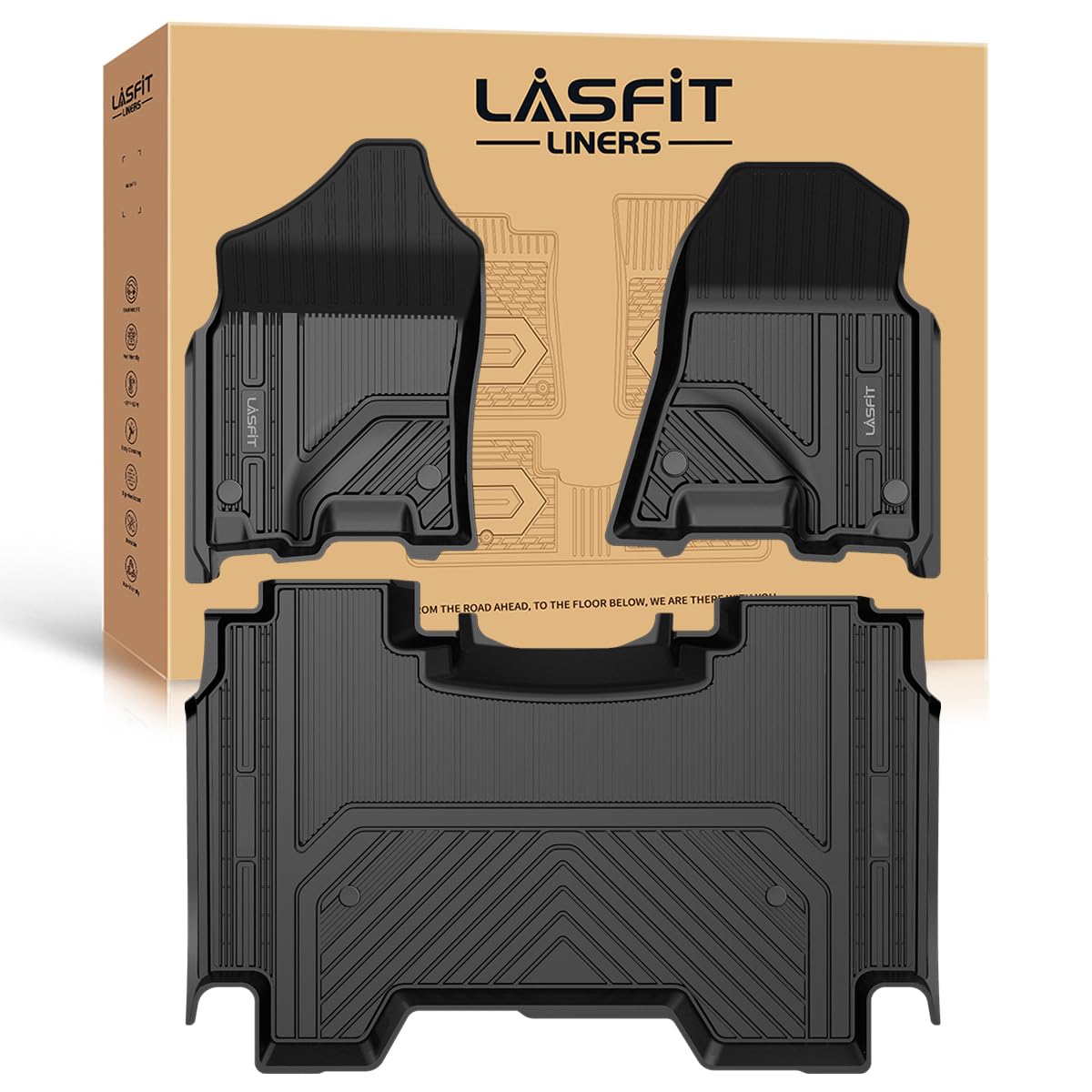 LASFIT Floor Mats for Dodge Durango 7-Seat Models 2013-2026 2027