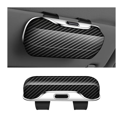 Zipelo 7.09 x 2.56 Inch Car Sun Visor Sunglasses Case, Black