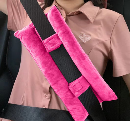 Seat Belt Pillow for Mastectomy Post-Surgery, Heart Surgery Recovery Support Cushion for Chest Chemo Port Pacemaker Bypass Hysterectomy Recovery Pillow (Black)