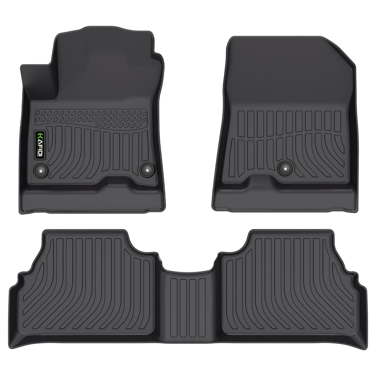 Floor Mats Custom for Toyota Corolla 2009-2013 All Weather Protection TPE Heavy Duty Non-Slip Automotive Floor Liners Fits Front& 2nd Row Full Set Accessories, Black