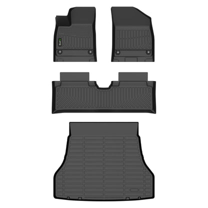 HAFIDI® Floor Mats & Cargo Liner Set Fit for 2023-2027 Kia NIRO & NIRO Hybrid (Not for NIRO EV &NIRO PHEV) All Weather Protection TPE Anti-Slip Floor Liners Custom Accessories -Black
