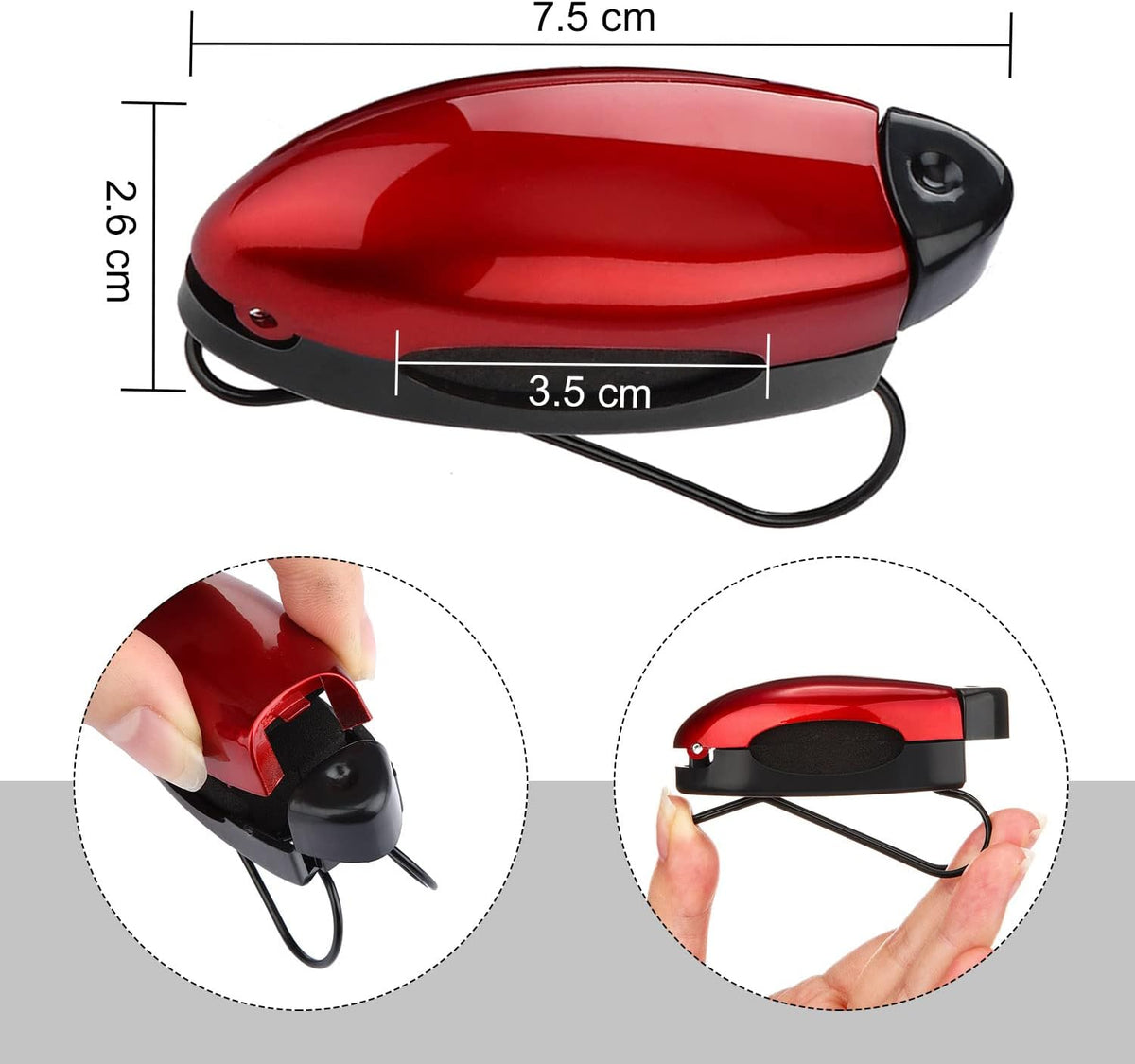 Frienda 10 Pcs Sunglass Visor Clip for Car, Colorful