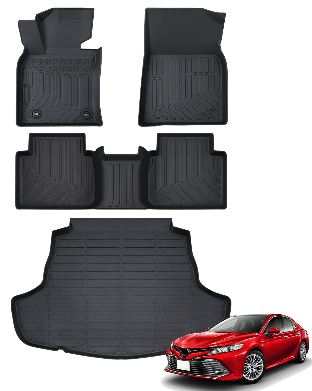 for Toyota Sienna 2013-2020 Floor Mats Cargo Liner Trunk Mat (8 Seater)