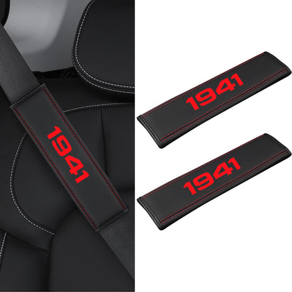 Designe for Camaro RS Seatbelt Cover Pad 2pack car Accessories Compatible with Camaro RS Shoulder Strap Protector with Comfortable Soft Leather. (HWZ-hjd-RS)