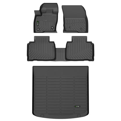 HAFIDI® Floor Mats & Cargo Liner Set Fit for 2023-2027 Kia NIRO & NIRO Hybrid (Not for NIRO EV &NIRO PHEV) All Weather Protection TPE Anti-Slip Floor Liners Custom Accessories -Black