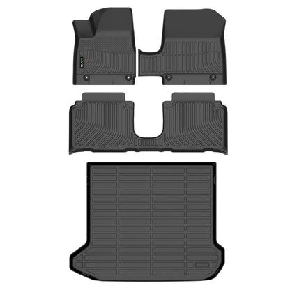 Floor Mats Custom for Toyota Corolla 2009-2013 All Weather Protection TPE Heavy Duty Non-Slip Automotive Floor Liners Fits Front& 2nd Row Full Set Accessories, Black