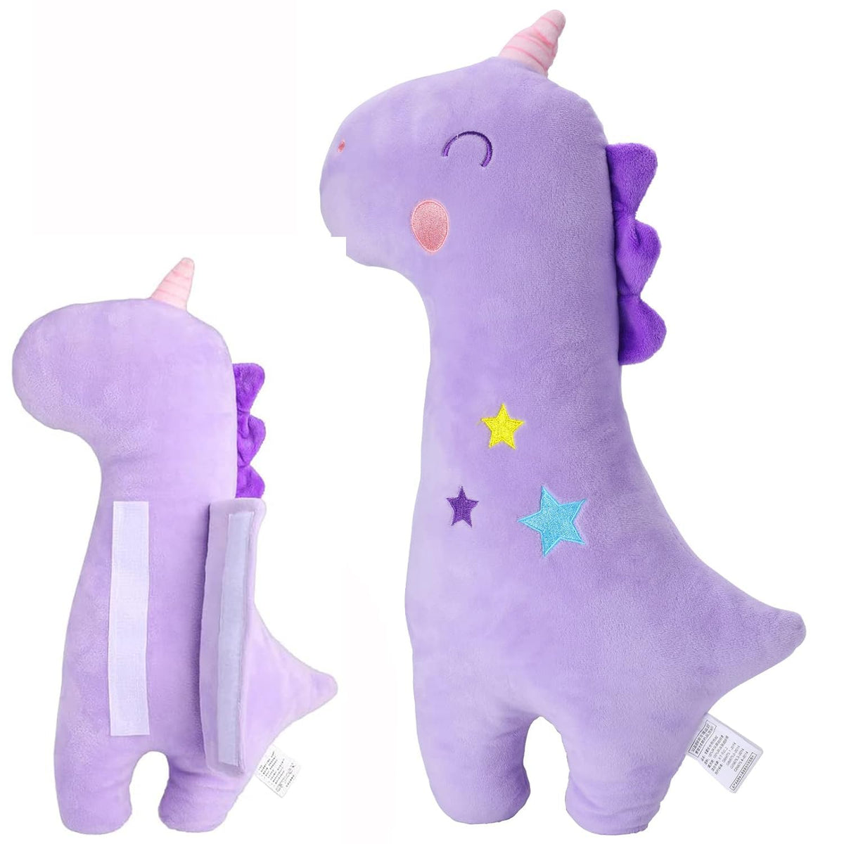 Seat Belt Cover Pillow for Kids, Car Seatbelt Cushion Shoulder Neck Support Protector Pad, Soft Stuffed Plush Travel Vehicle Safety Belts Strap Pillow for Boys and Girls Headrest (Giraffe)