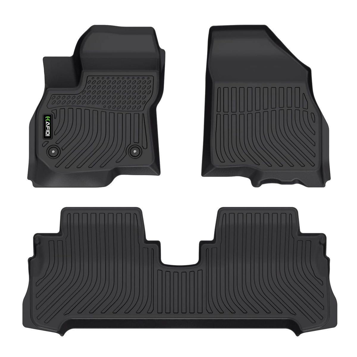 Floor Mats Custom for Toyota Corolla 2009-2013 All Weather Protection TPE Heavy Duty Non-Slip Automotive Floor Liners Fits Front& 2nd Row Full Set Accessories, Black