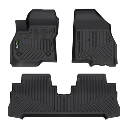 Floor Mats Custom for Toyota Corolla 2009-2013 All Weather Protection TPE Heavy Duty Non-Slip Automotive Floor Liners Fits Front& 2nd Row Full Set Accessories, Black