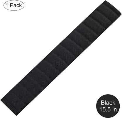 HighnessHwoo Car Seatbelt Covers Cushion Shoulder Pads Protector Sleeve for Adults, Auto Extra Long Seat Belt Strap Cover Decorations for Women, Kids, Honda, Trucks Accessories, 1pc, 15.5in, Black