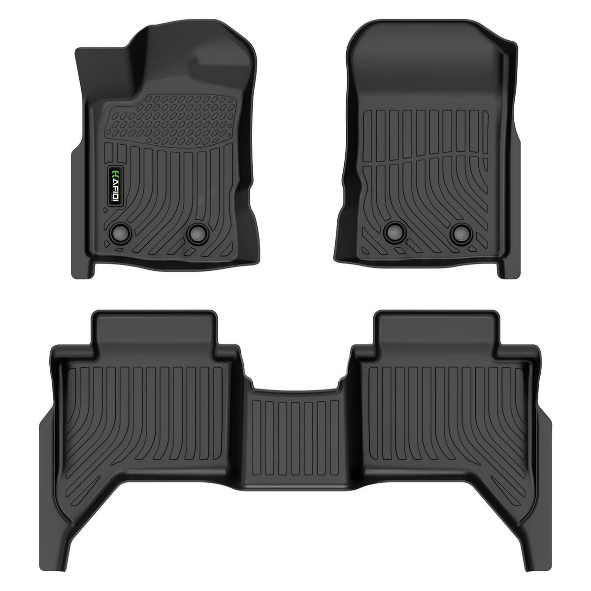 Floor Mats Custom for Toyota Corolla 2009-2013 All Weather Protection TPE Heavy Duty Non-Slip Automotive Floor Liners Fits Front& 2nd Row Full Set Accessories, Black