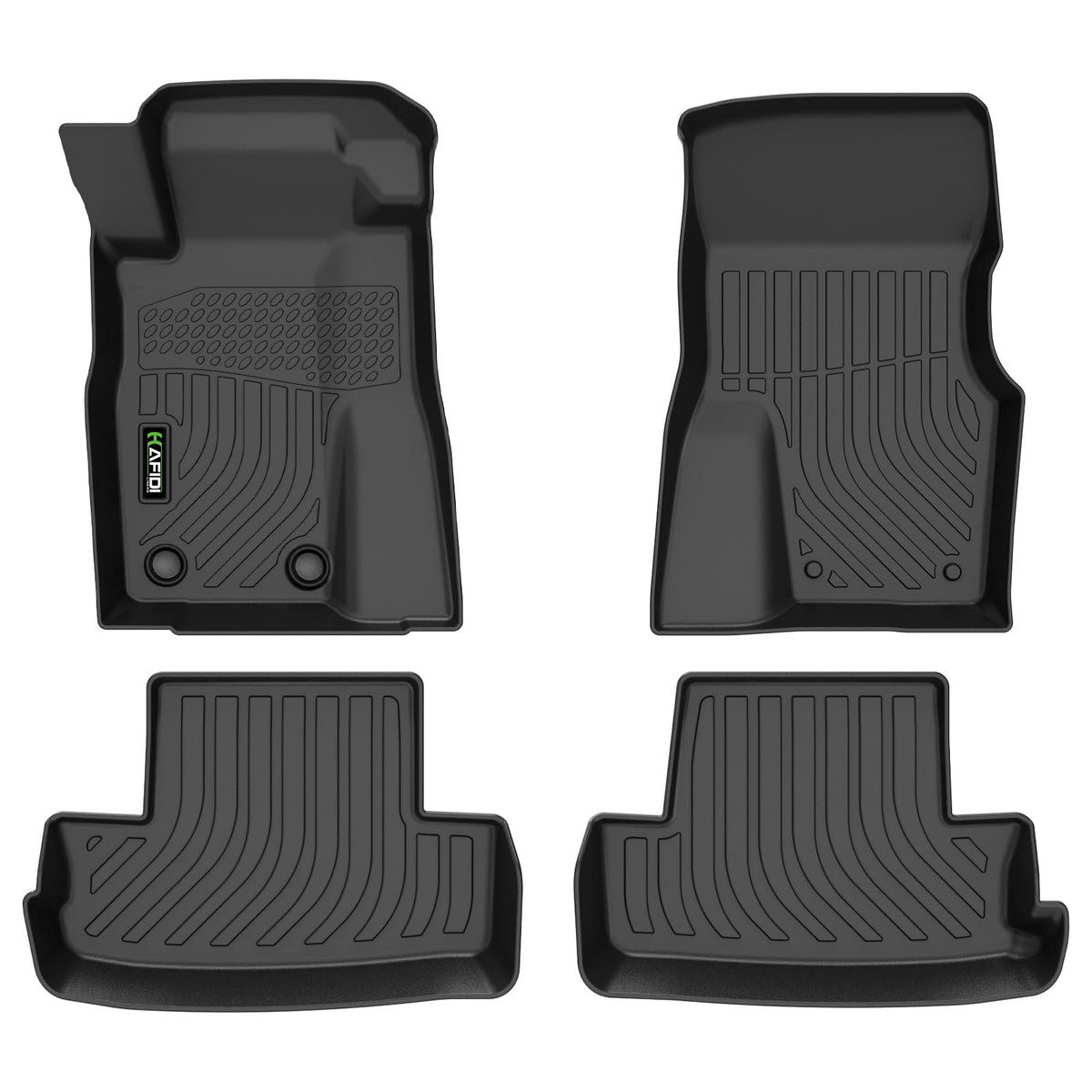 Floor Mats Custom for Toyota Corolla 2009-2013 All Weather Protection TPE Heavy Duty Non-Slip Automotive Floor Liners Fits Front& 2nd Row Full Set Accessories, Black