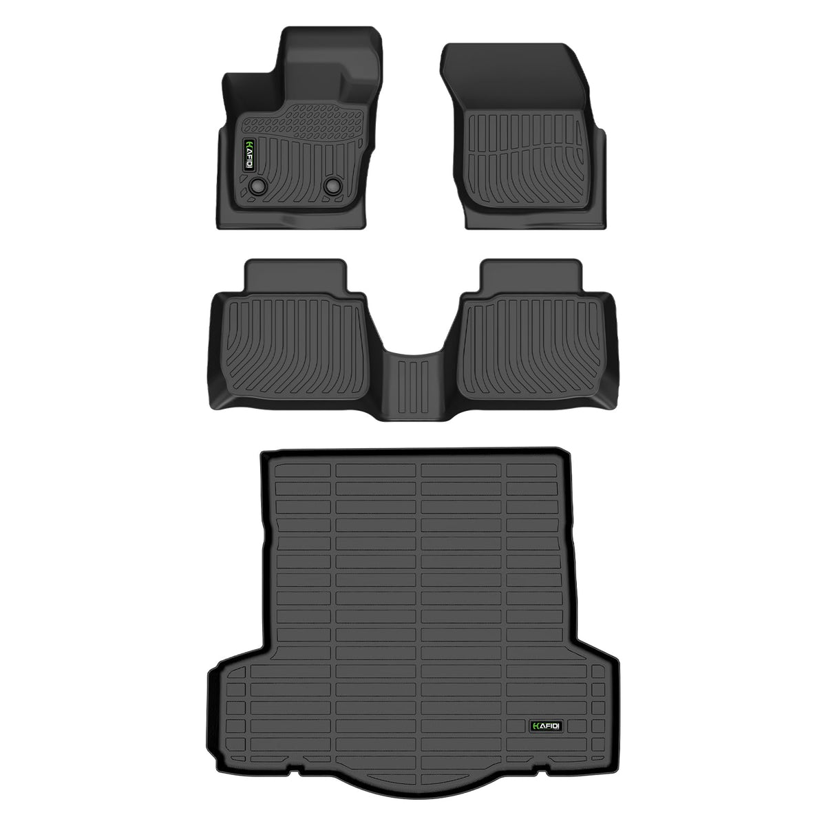 HAFIDI® Floor Mats & Cargo Liner Set Fit for 2023-2027 Kia NIRO & NIRO Hybrid (Not for NIRO EV &NIRO PHEV) All Weather Protection TPE Anti-Slip Floor Liners Custom Accessories -Black
