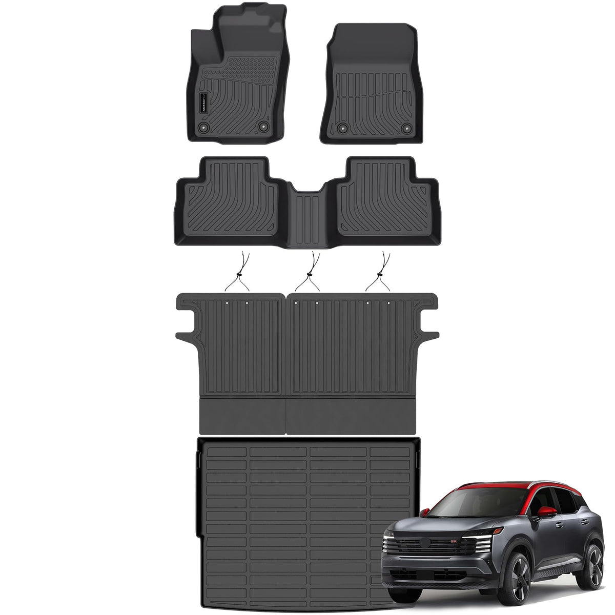 AUXKO All Weather Floor Mats Cargo Mat for 2026 Nissan Sentra