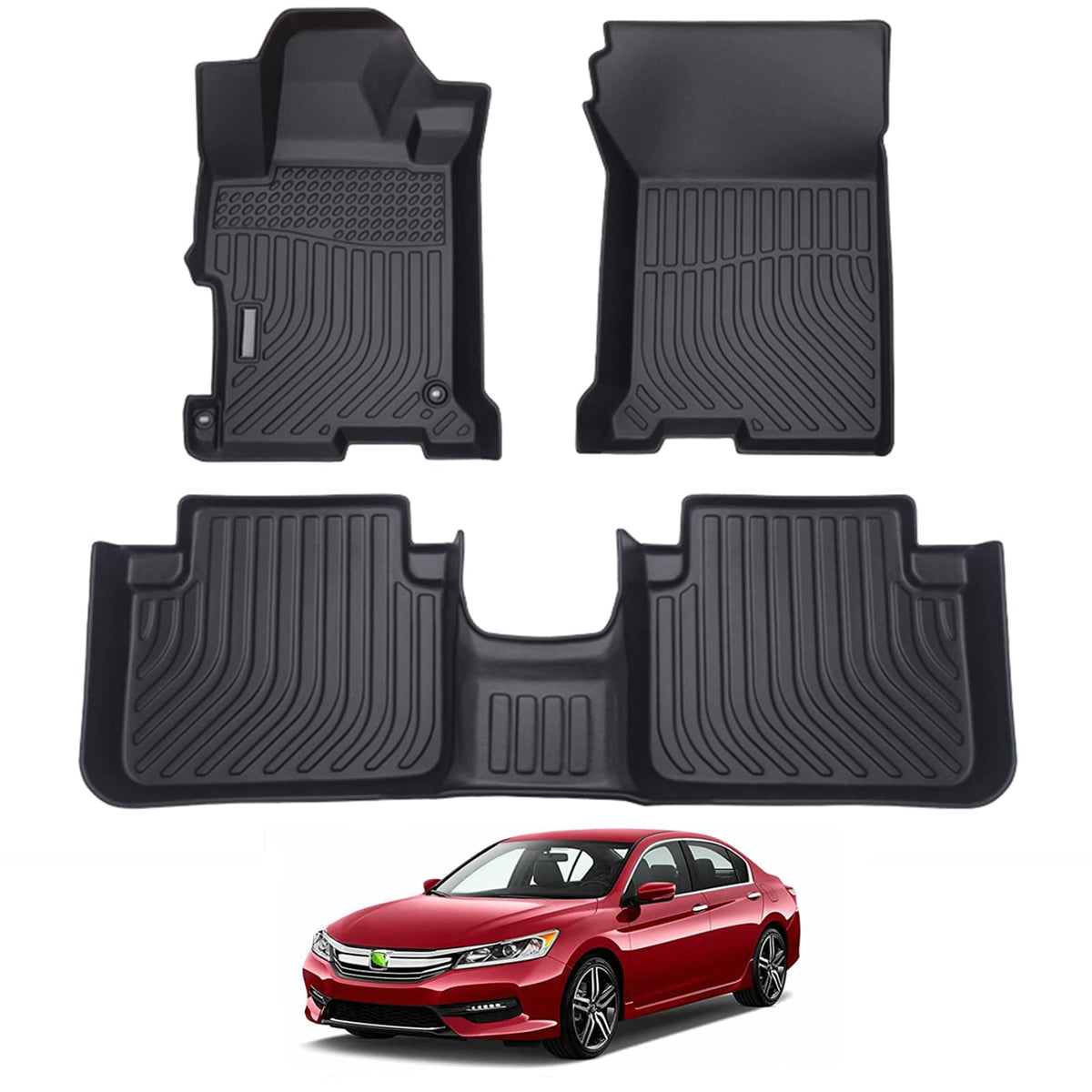 Cartist Floor Mats Fit for Honda HR-V HRV 2023 2024 2025 2026 (Include Hybrid) All Weather Floor Liners Front & 2nd Row Floor Mat for HRV Heavy Duty