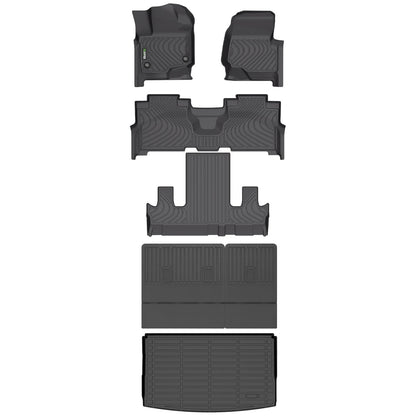 HAFIDI® Floor Mats & Cargo Liner Set Fit for 2023-2027 Kia NIRO & NIRO Hybrid (Not for NIRO EV &NIRO PHEV) All Weather Protection TPE Anti-Slip Floor Liners Custom Accessories -Black