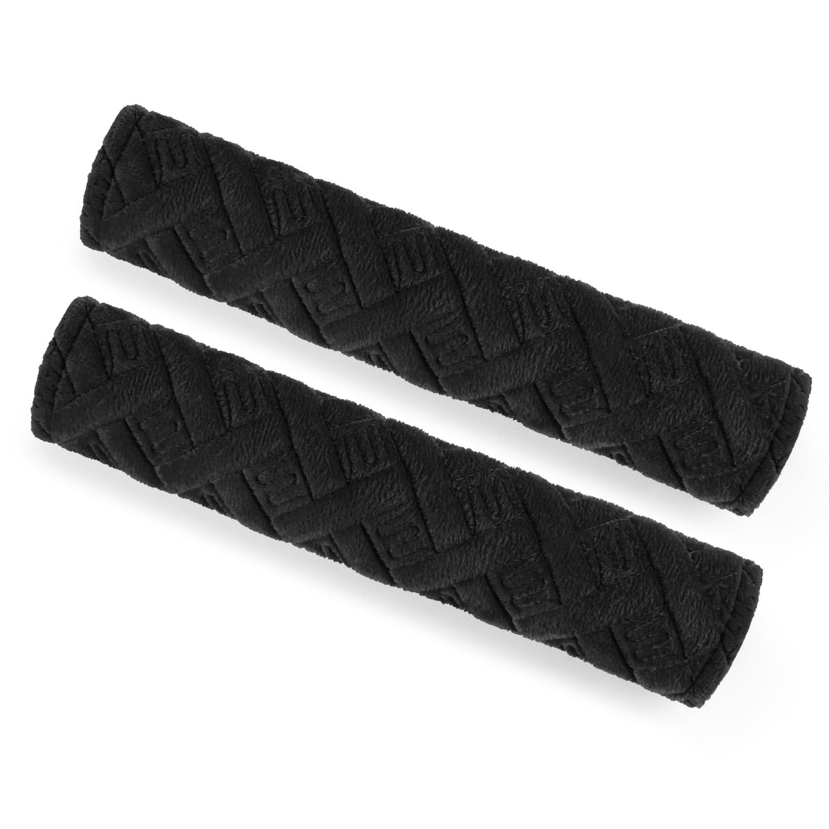 surpassme Car Seat Belt Pads Cover, 2PCS 15in Extra Length Seat Belt Shoulder Strap Covers Protector to Release Stress to Neck and Shoulder for a Safety Driving (Black)