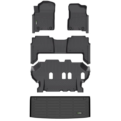 HAFIDI® Floor Mats & Cargo Liner Set Fit for 2023-2027 Kia NIRO & NIRO Hybrid (Not for NIRO EV &NIRO PHEV) All Weather Protection TPE Anti-Slip Floor Liners Custom Accessories -Black