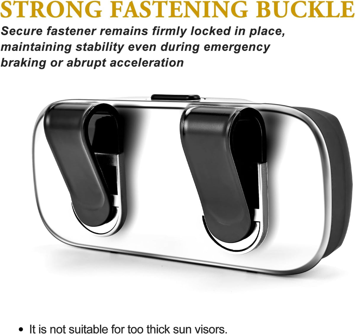 Sunglass Holder for Car Visor Clip, Car Sunglass Holder Case Black