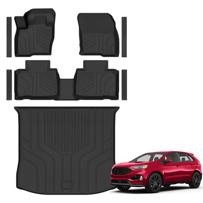 Floor Mats & Cargo Liner for 2022-2026 Jeep Wagoneer 8 Passenger (Non L/S)