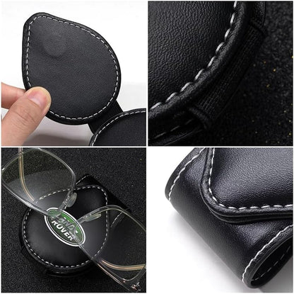 Car Sunglasses Holder for Land Rover Discovery Range Rover Sport Defender Land Cruiser LR2 3 4, Glasses Holder for Cars,Car Visor Sunglasses Clip,Clip-on Car Glasses Holder Black