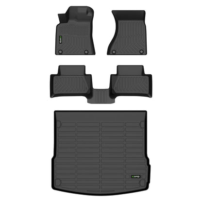 HAFIDI® Floor Mats & Cargo Liner Set Fit for 2023-2027 Kia NIRO & NIRO Hybrid (Not for NIRO EV &NIRO PHEV) All Weather Protection TPE Anti-Slip Floor Liners Custom Accessories -Black