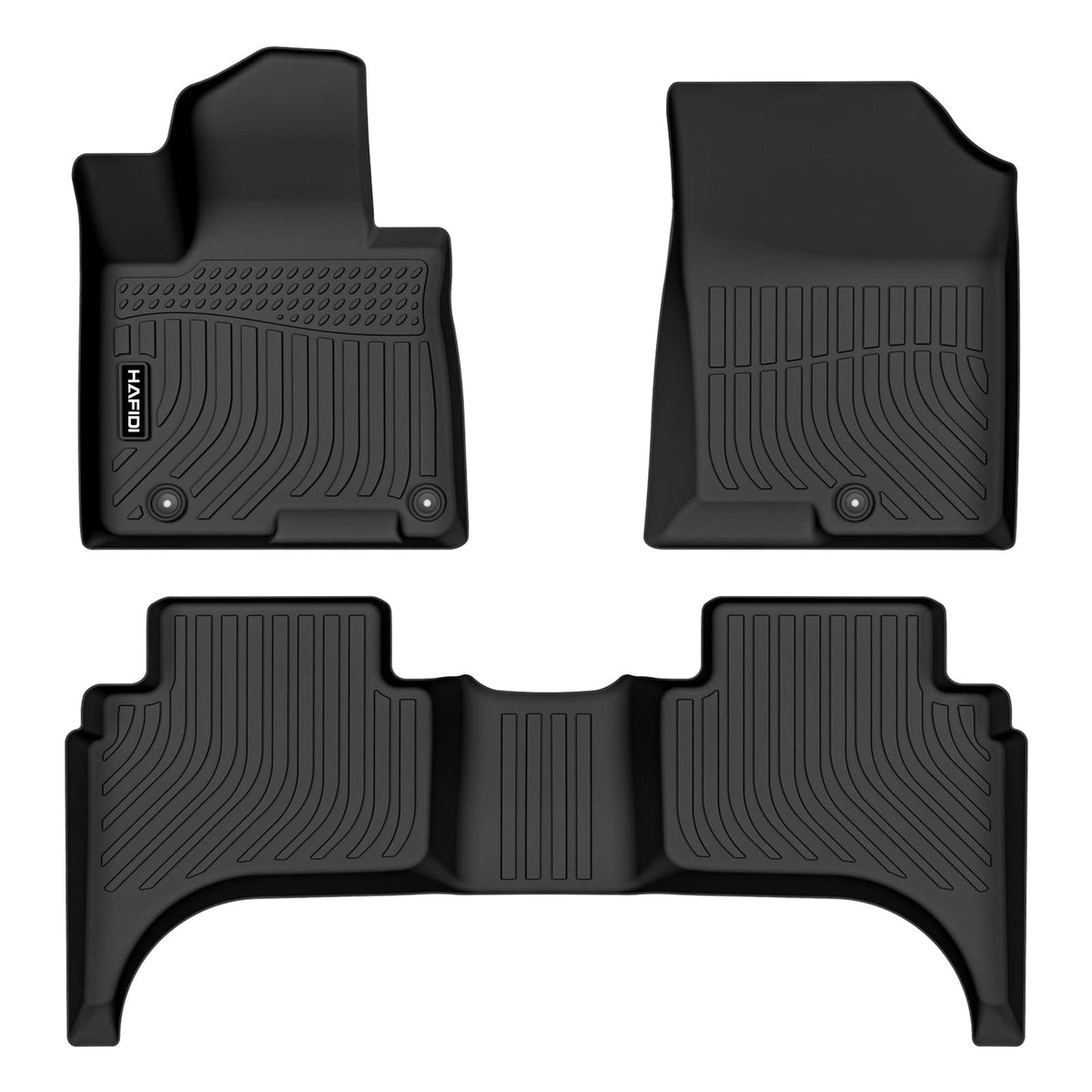 Floor Mats Custom for Toyota Corolla 2009-2013 All Weather Protection TPE Heavy Duty Non-Slip Automotive Floor Liners Fits Front& 2nd Row Full Set Accessories, Black