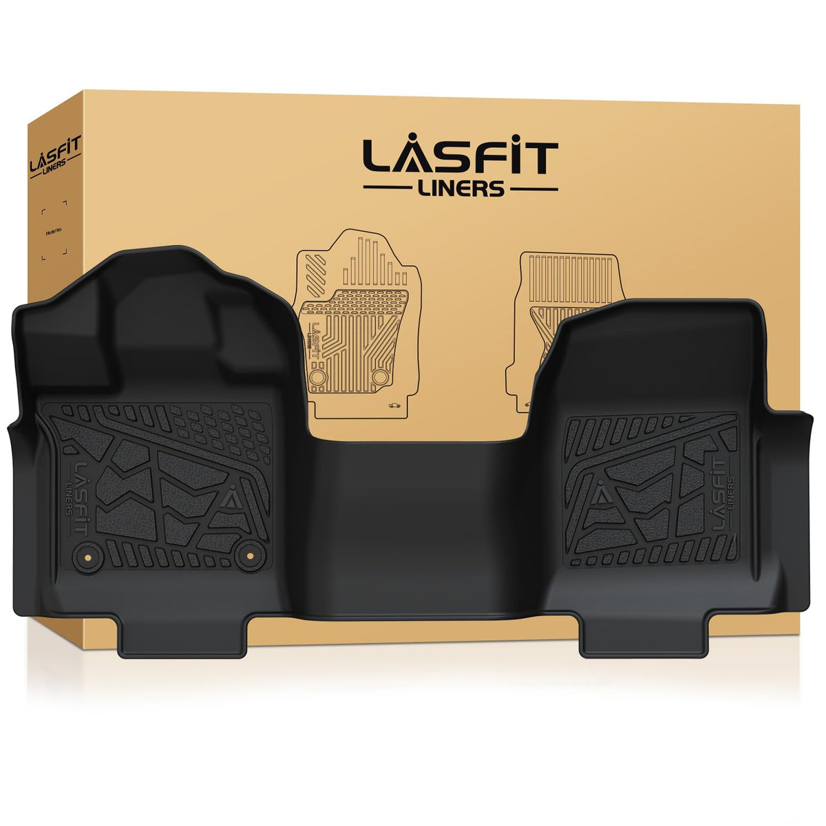 LASFIT Floor Mats for Ford F250 F350 F450 1999-2007 Crew Cab Carpet Floor