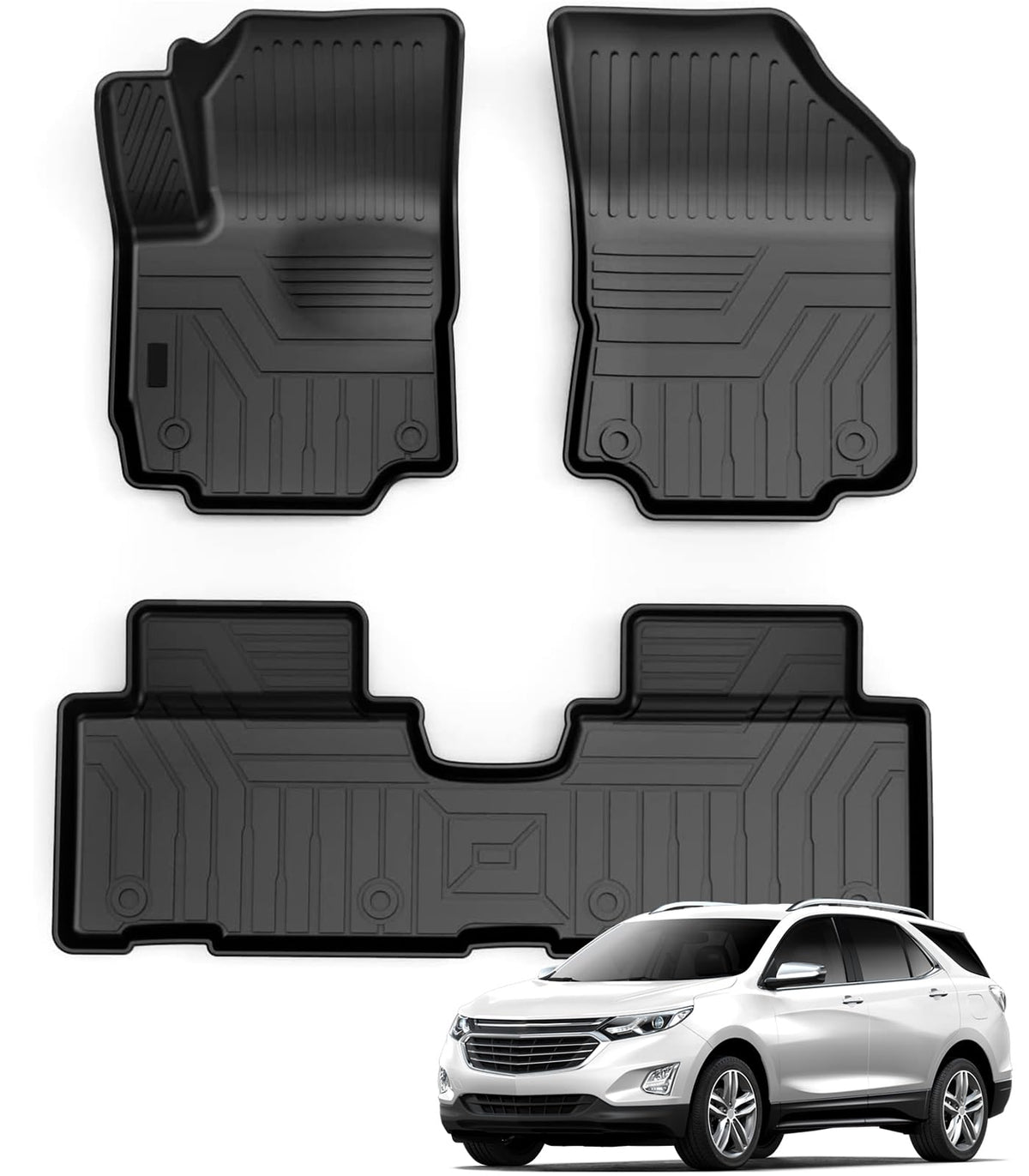 KUST Custom Fit Floor Mats for 2019-2025 2026 Nissan Altima Accessories All Weather Floor Mat Carpet Liners Front Rear 2 Row Seat Black Liner TPE