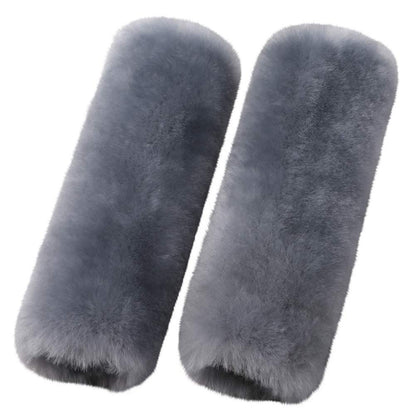 OGLAND 2 Pack Sheepskin Car Seat Belt Cover Pads | Wool Seatbelt Cushions