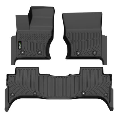 Floor Mats Custom for Toyota Corolla 2009-2013 All Weather Protection TPE Heavy Duty Non-Slip Automotive Floor Liners Fits Front& 2nd Row Full Set Accessories, Black