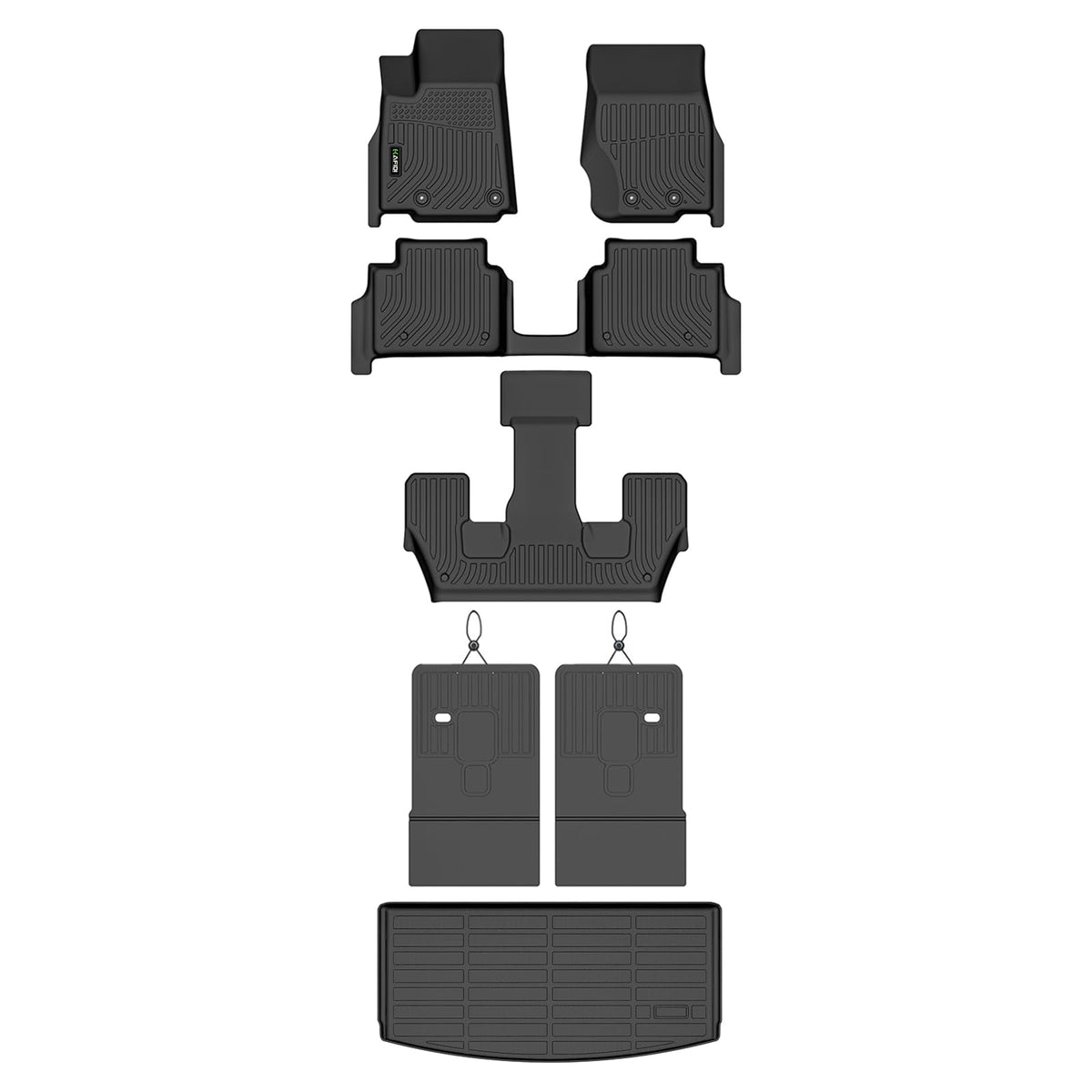 Floor Mats Custom for Toyota Corolla 2009-2013 All Weather Protection TPE Heavy Duty Non-Slip Automotive Floor Liners Fits Front& 2nd Row Full Set Accessories, Black
