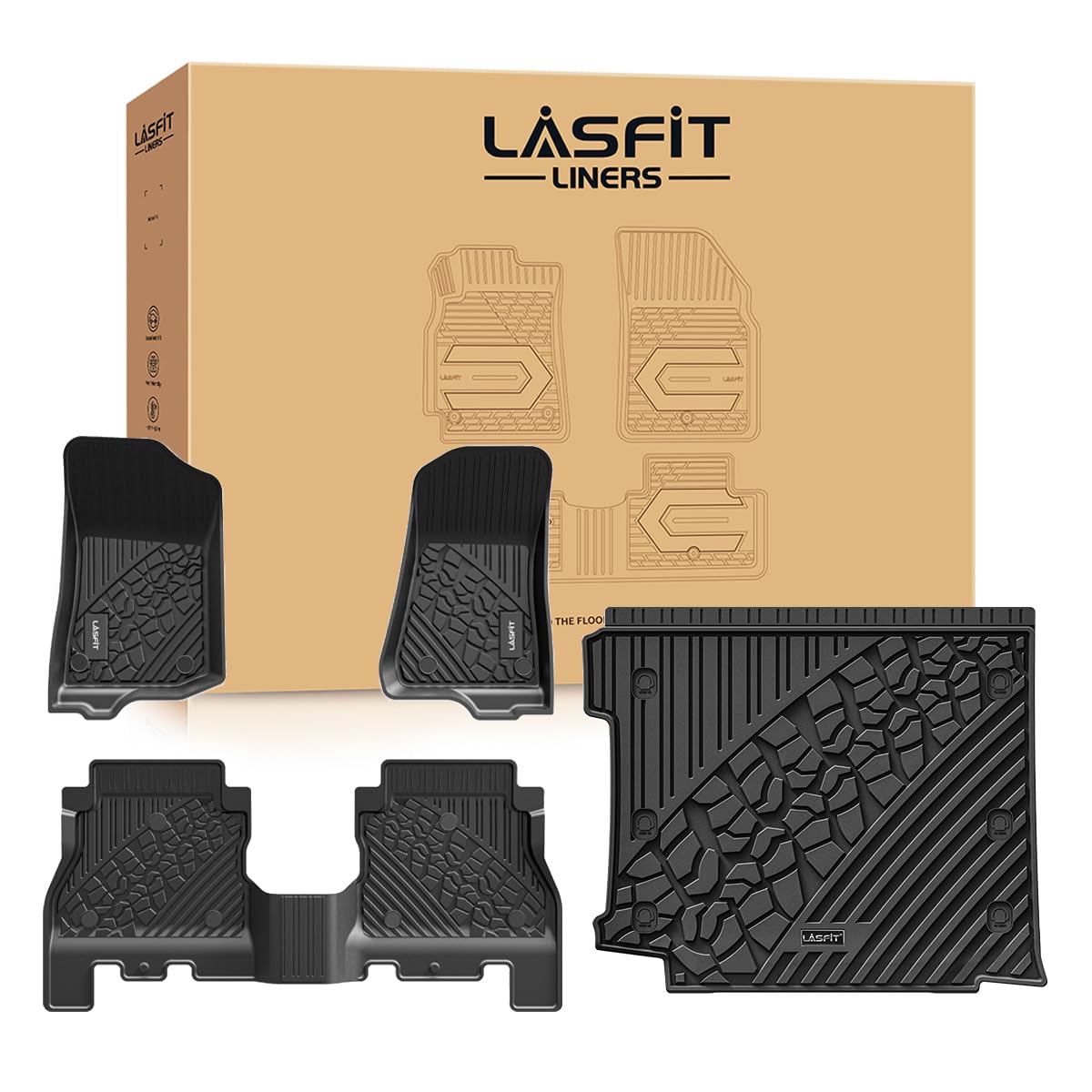 LASFIT Floor Mats for Jeep Grand Cherokee WL 2022-2026 2027 5-Seat