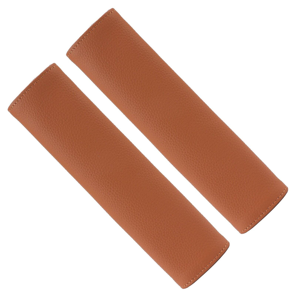 Car Seat Belt Covers for Adults Soft Leather Safety Seatbelt Shoulder Pad Neck Cushion Protector Comfortable Driving Car Accessories Truck SUV Airplane Backpack (SC01Brown-9in-2Pack)
