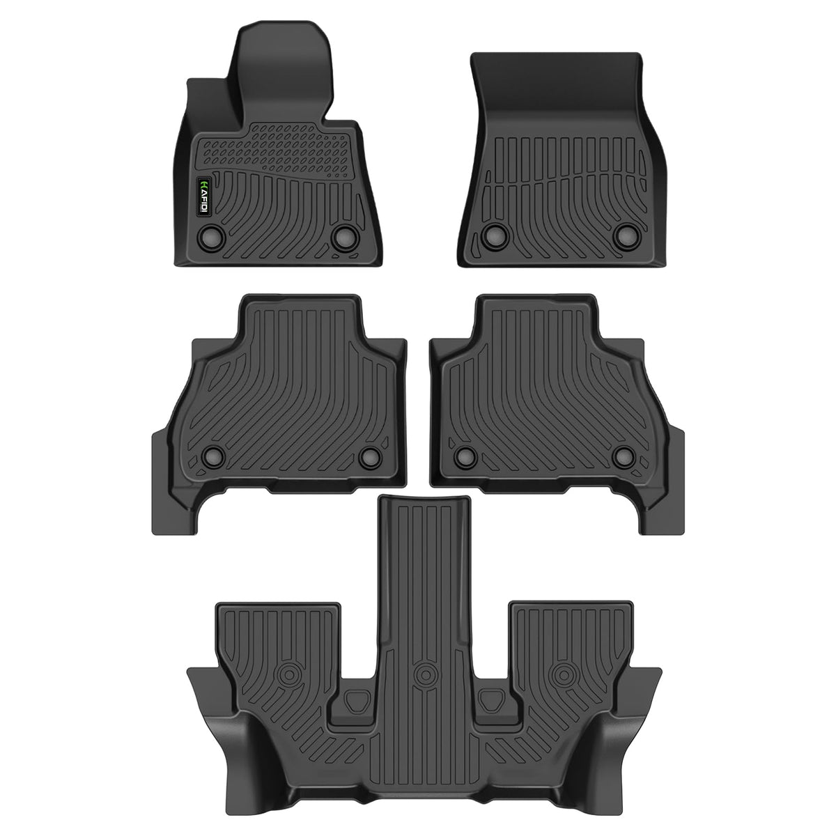 HAFIDI® Floor Mats & Cargo Liner Set Fit for 2023-2027 Kia NIRO & NIRO Hybrid (Not for NIRO EV &NIRO PHEV) All Weather Protection TPE Anti-Slip Floor Liners Custom Accessories -Black