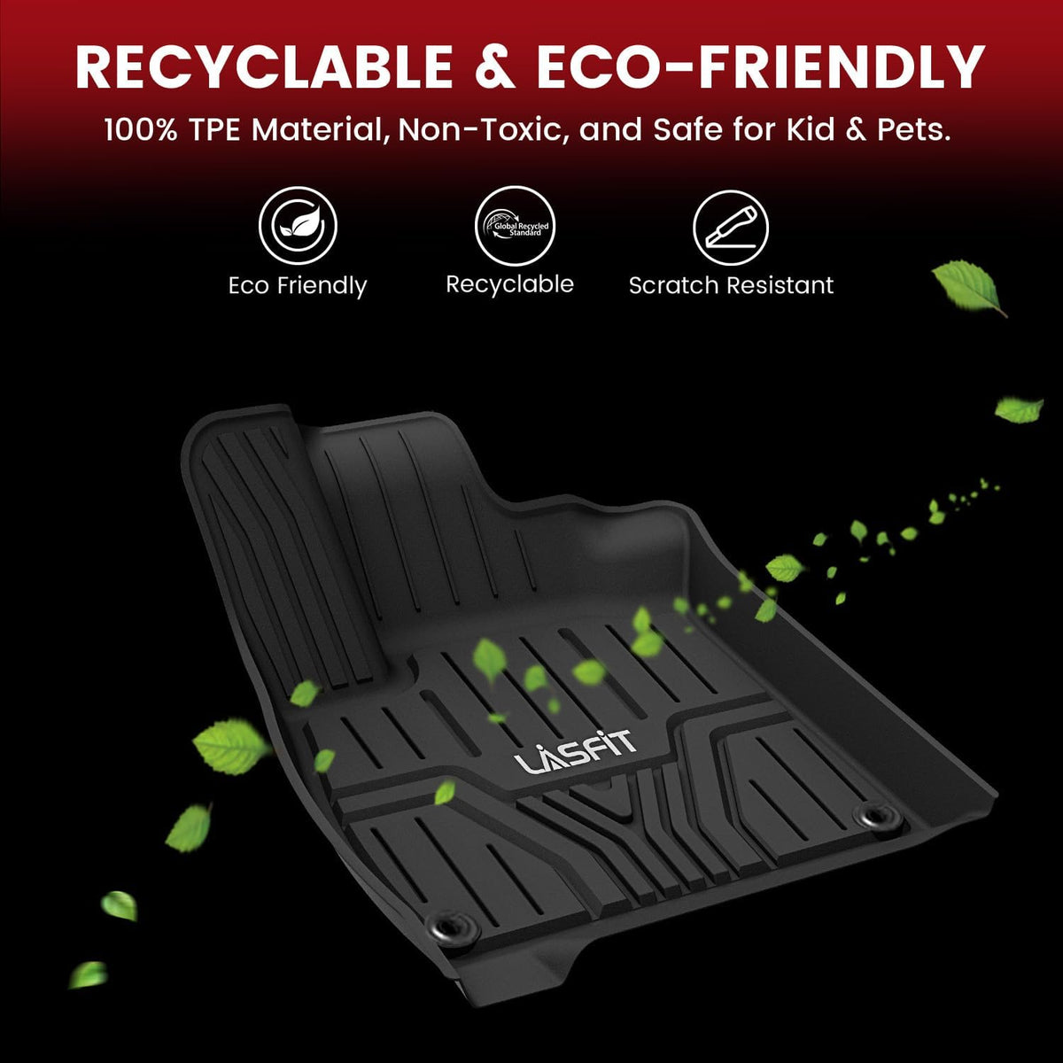 LASFIT All Weather Floor Mats for Honda Civic 2022-2026【Gasoline 】