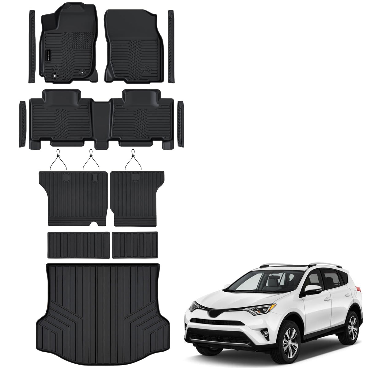 AUXKO All Weather Floor Mats for Toyota Camry 2025 2026 Include Hybrid