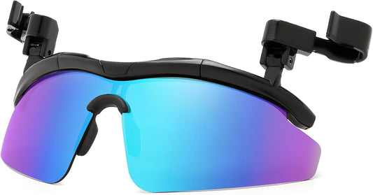 FEISEDY Polarized Clip Cap Sunglasses, UV400 Sports Hat Visor B0356