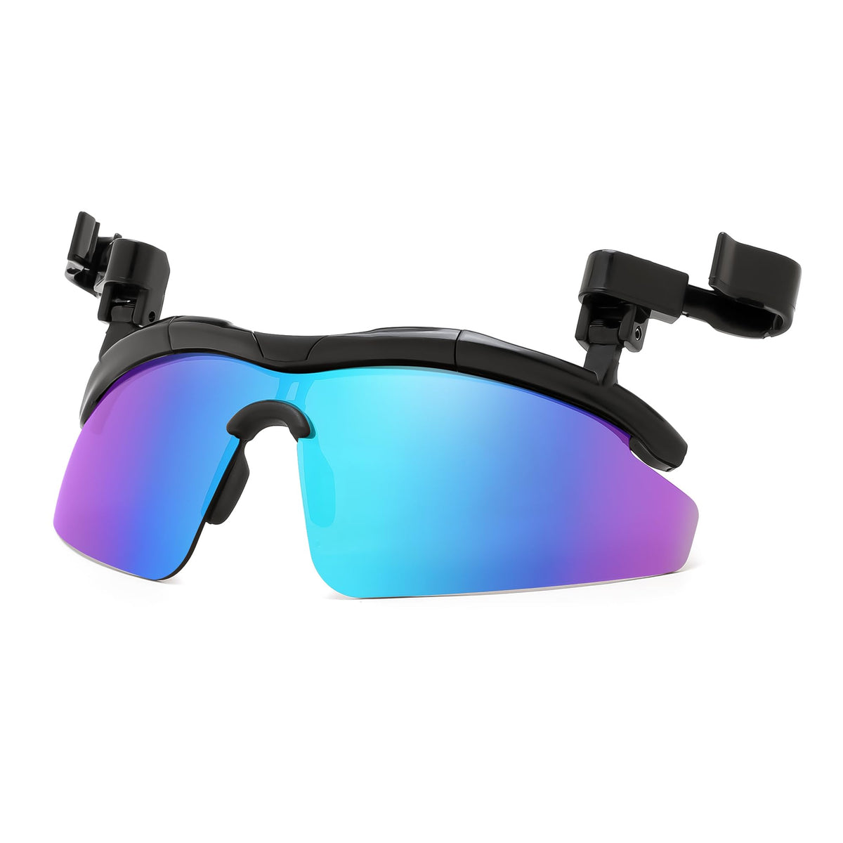 FEISEDY Polarized Clip Cap Sunglasses, UV400 Sports Hat Visor B0356