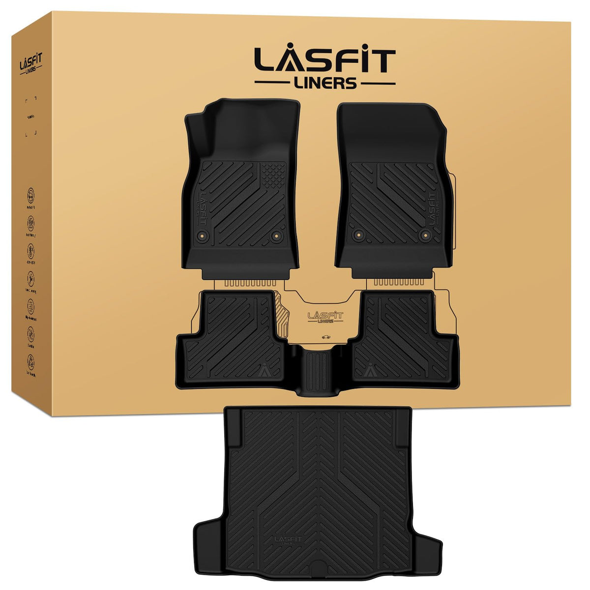LASFIT Floor Mats for Chevy Equinox/GMC Terrain 2026 2025 2027(Gas Only)