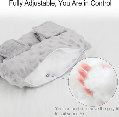 Port Pillows Chemo Port Pillow for Seatbelt Chest Protector Chemo Patients Pacemaker Heart Surgery Recovery Support Cushion Gifts Women Minky Dot Light Gray