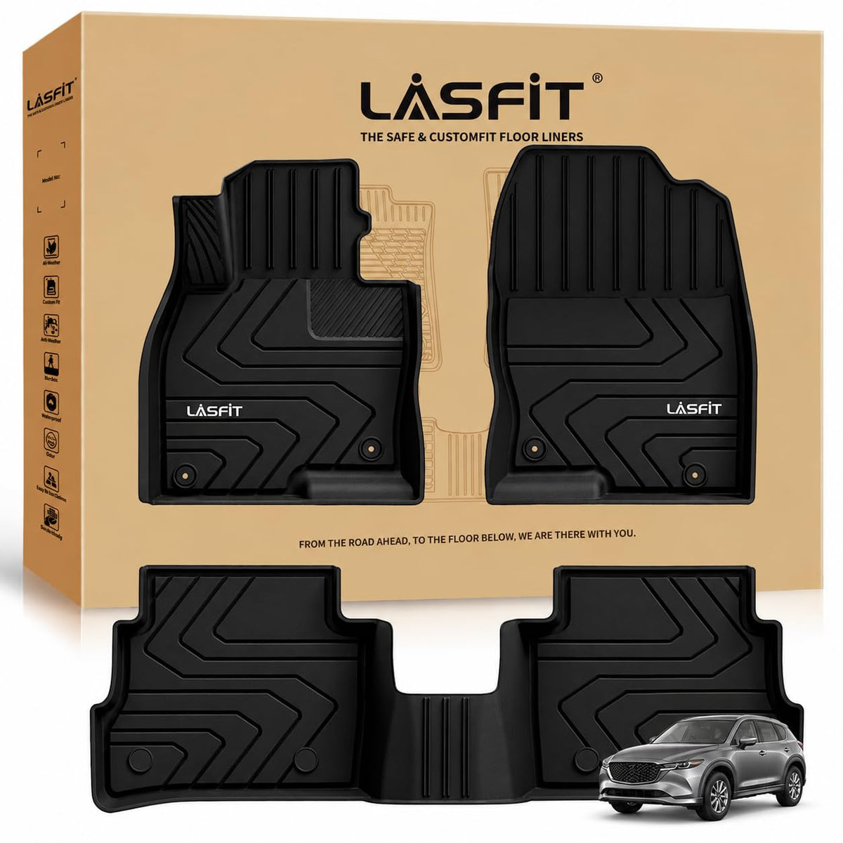 LASFIT Floor Mats for Subaru Crosstrek 2023-2018 & Impreza 2023-2017
