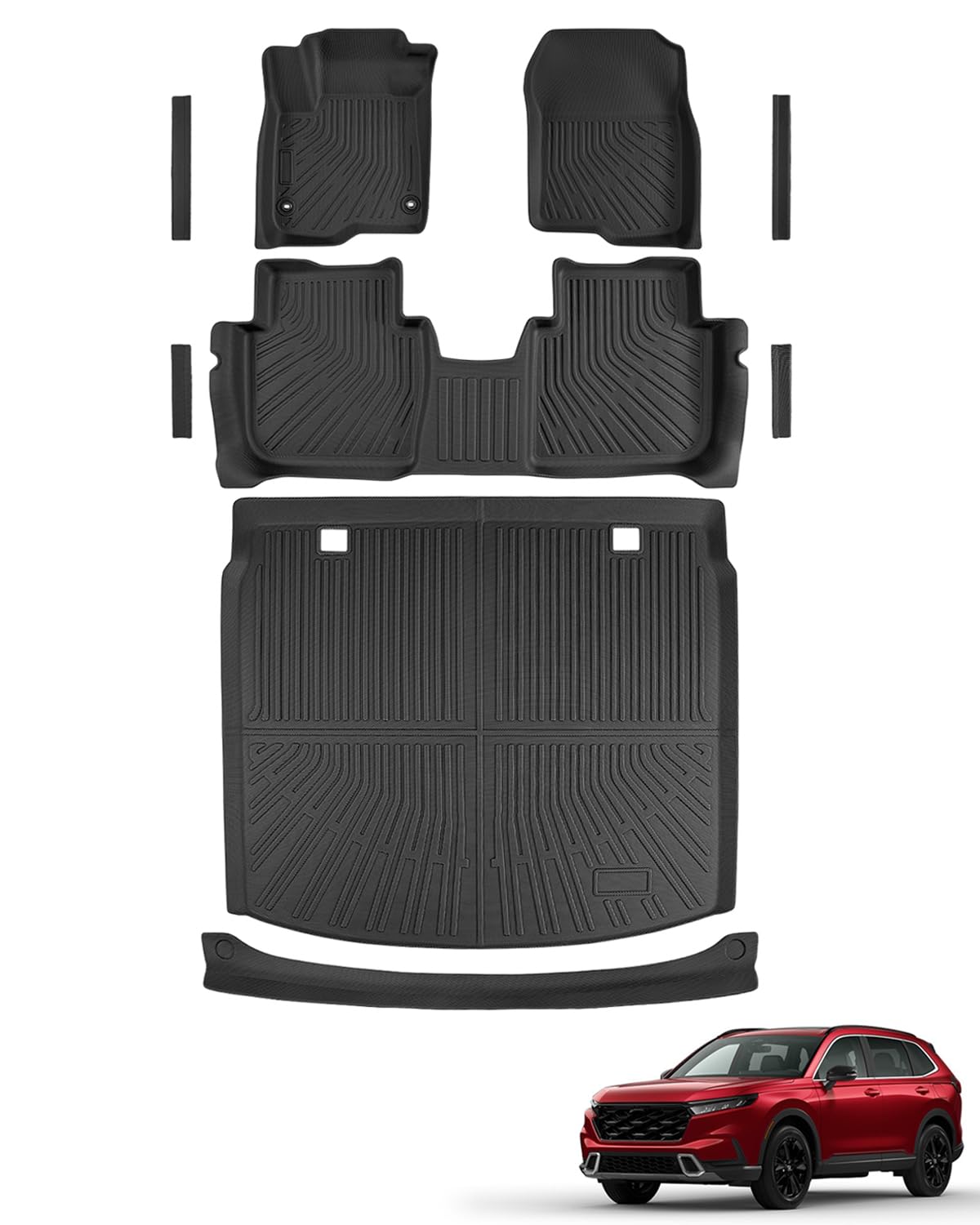 for Toyota Sienna 2013-2020 Floor Mats Cargo Liner Trunk Mat (8 Seater)