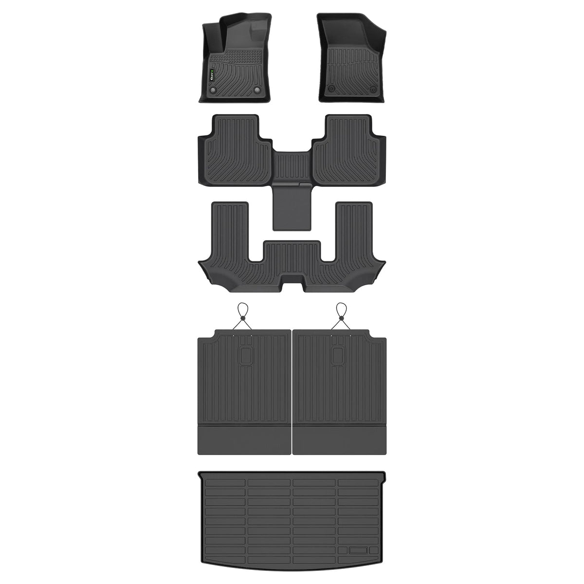 HAFIDI® Floor Mats & Cargo Liner Set Fit for 2023-2027 Kia NIRO & NIRO Hybrid (Not for NIRO EV &NIRO PHEV) All Weather Protection TPE Anti-Slip Floor Liners Custom Accessories -Black